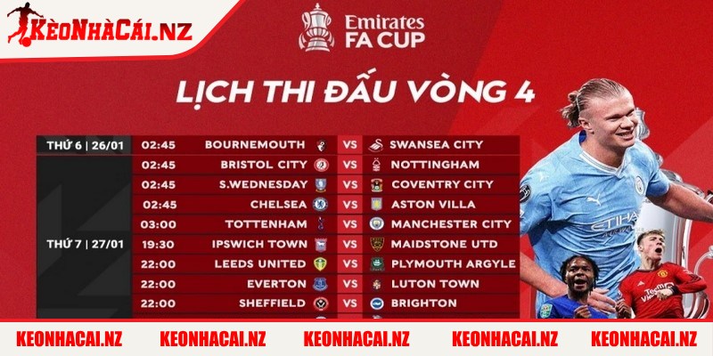 Lịch Thi Đấu Fa Cup - Cập Nhật Đầy Đủ Theo Từng Vòng - lich thi dau fa cup nhieu yeu to khac Lịch thi đấu có thể điều chỉnh do nhiều yếu tố khác
